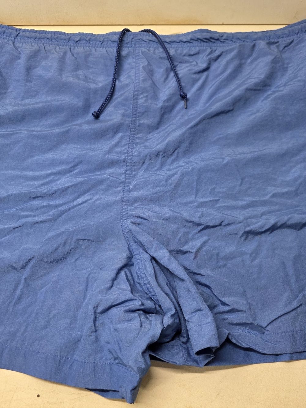 Islander Men's 4X Blue Nylon Swim Trunks Drawstring Mesh Lined Shorts